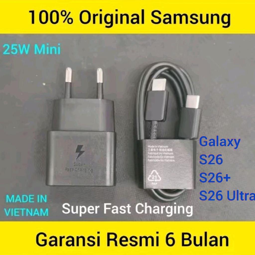 SAMSUNG Charger 25W Galaxy S26 Ultra S26+ S26 Data Cable Type-C To Type-C Gan Mini EP-T2510 Super Fa
