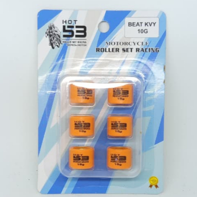 BEAT HOT 53 KVY 10G ชุดลูกกลิ้ง BEAT KVY HOT 53 ROLLER PACKAGE BEAT 10G + สีเหลือง/สีฟ้า SLIDER