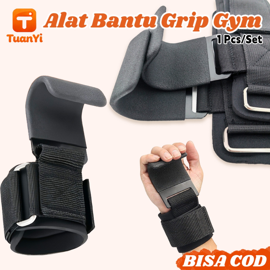 Strap Lifting & Grip Gym Strap - เครื่องมือยก WEIGHT 150 กก. พร้อมตะขอยางกันลื่น & ด้ามจับพลาสติกสบา