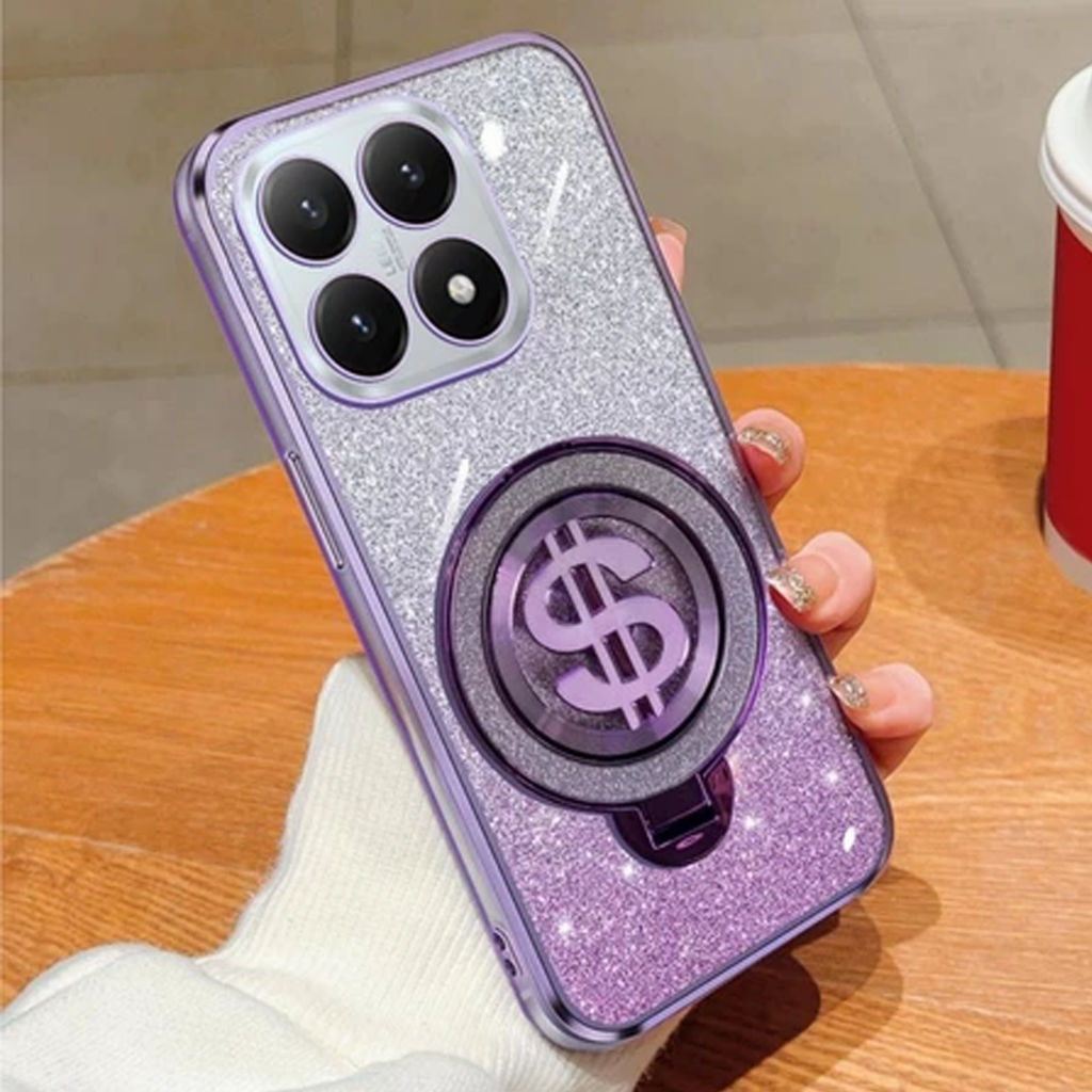 HP Xiaomi 15T / 15T Pro Glitter Dollar Ring Stand เคสชาร์จไร้สาย