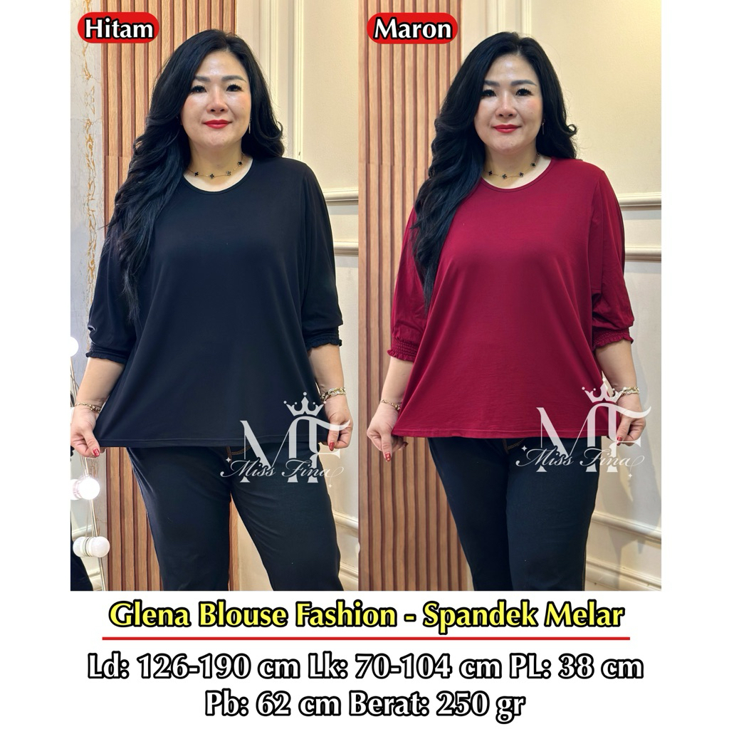 FINA BIGSIZE - (GLENA BLOUSE BIGSIZE) LATEST JUMBO BIGSIZE ผู้หญิง BLOUSE
