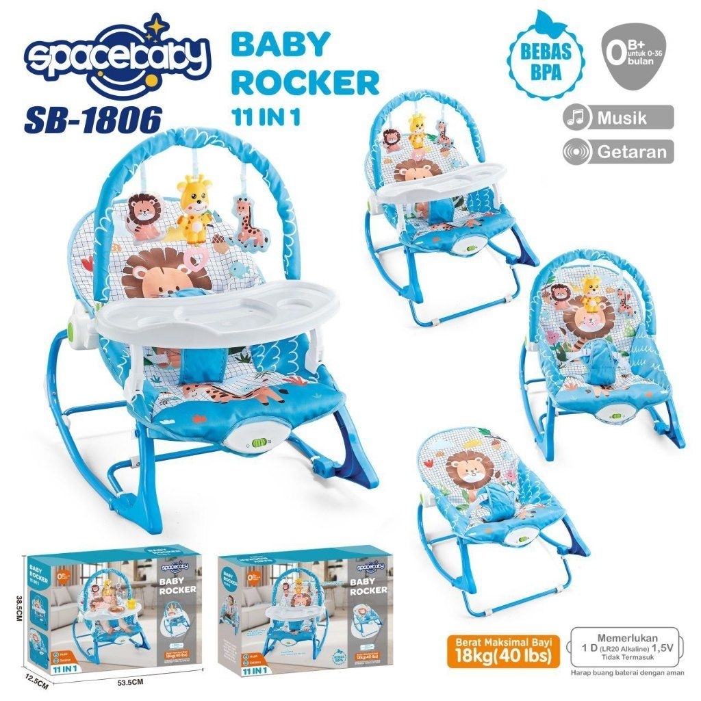 Space baby 11 in 1 bouncer SB-1806