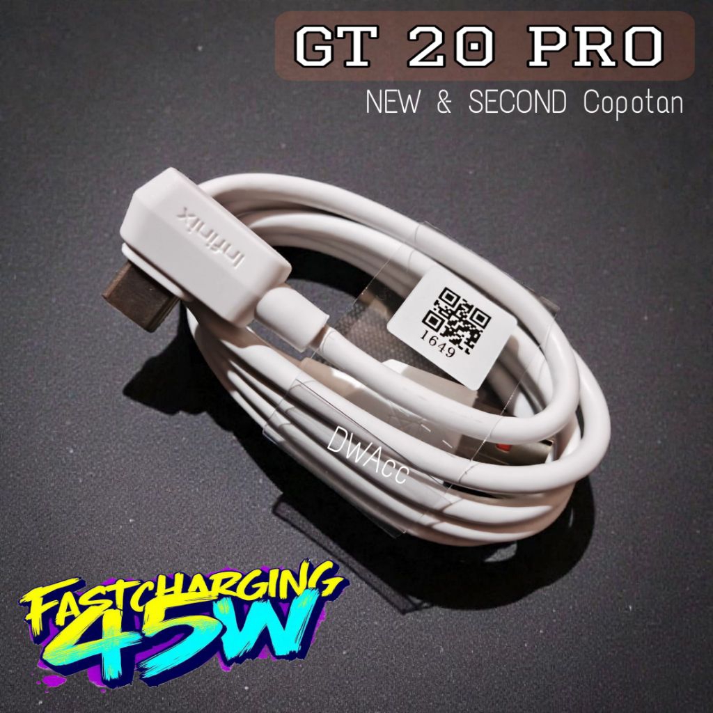 Cable Data infinix 45W GT 10 Pro, GT 20 Pro, GT 30 Pro, GT 30 5g. ต้นฉบับ 100%