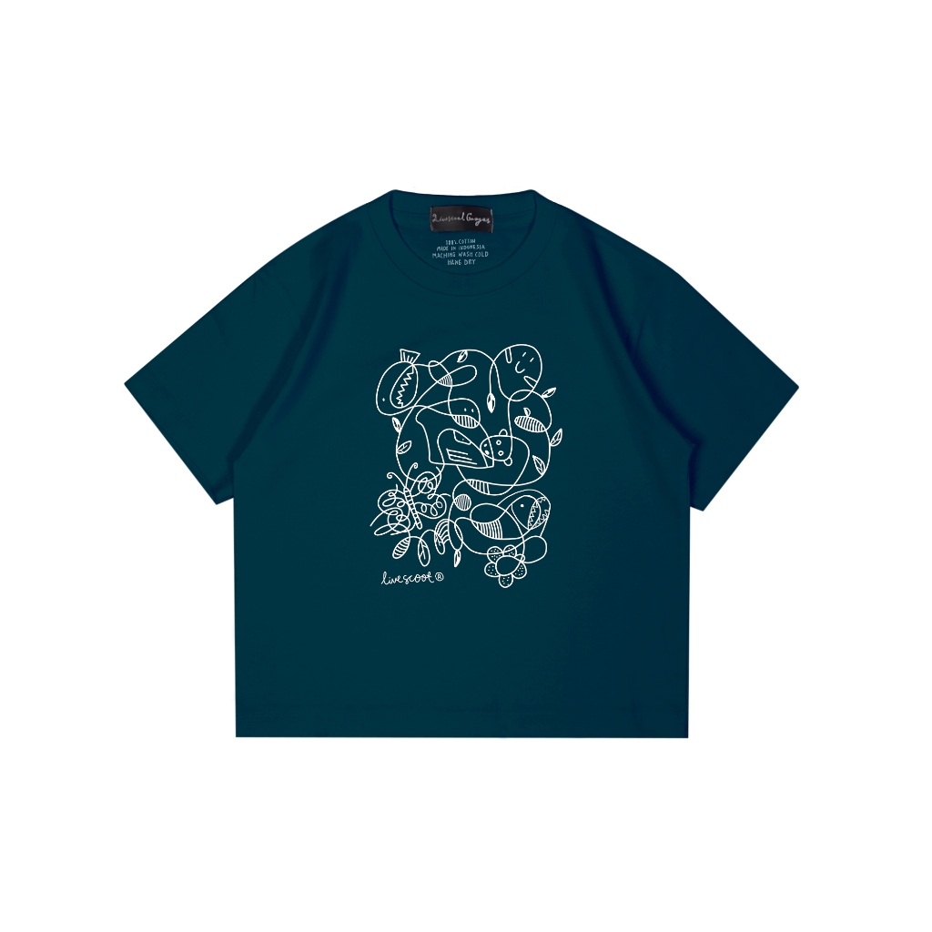 Livescoot Kids Short Sleeve Boxy I Kids T-Shirt - Doze