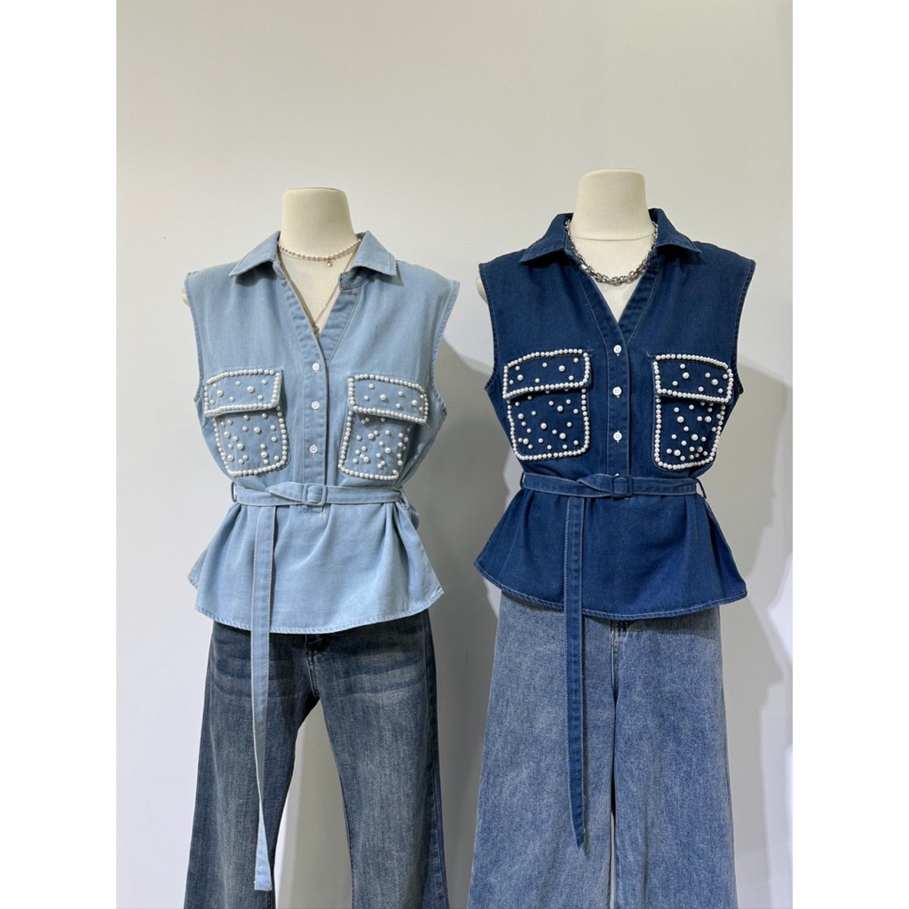BJ - TOP JEANS PEARL IT ME BASIC 2 COLORS