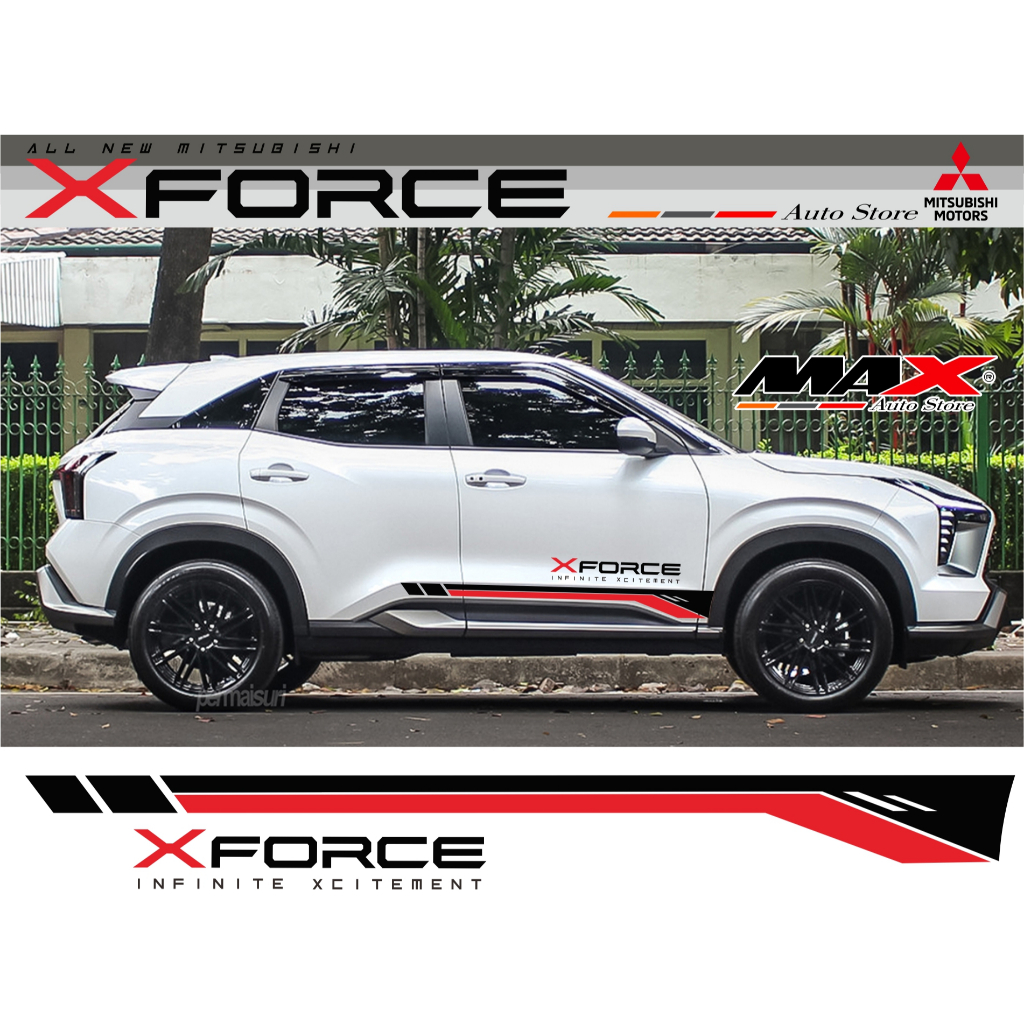 สติ๊กเกอร์ Mitsubishi XFORCE ใหม่ล่าสุด, สติ๊กเกอร์รายการร่างกาย XFORCE