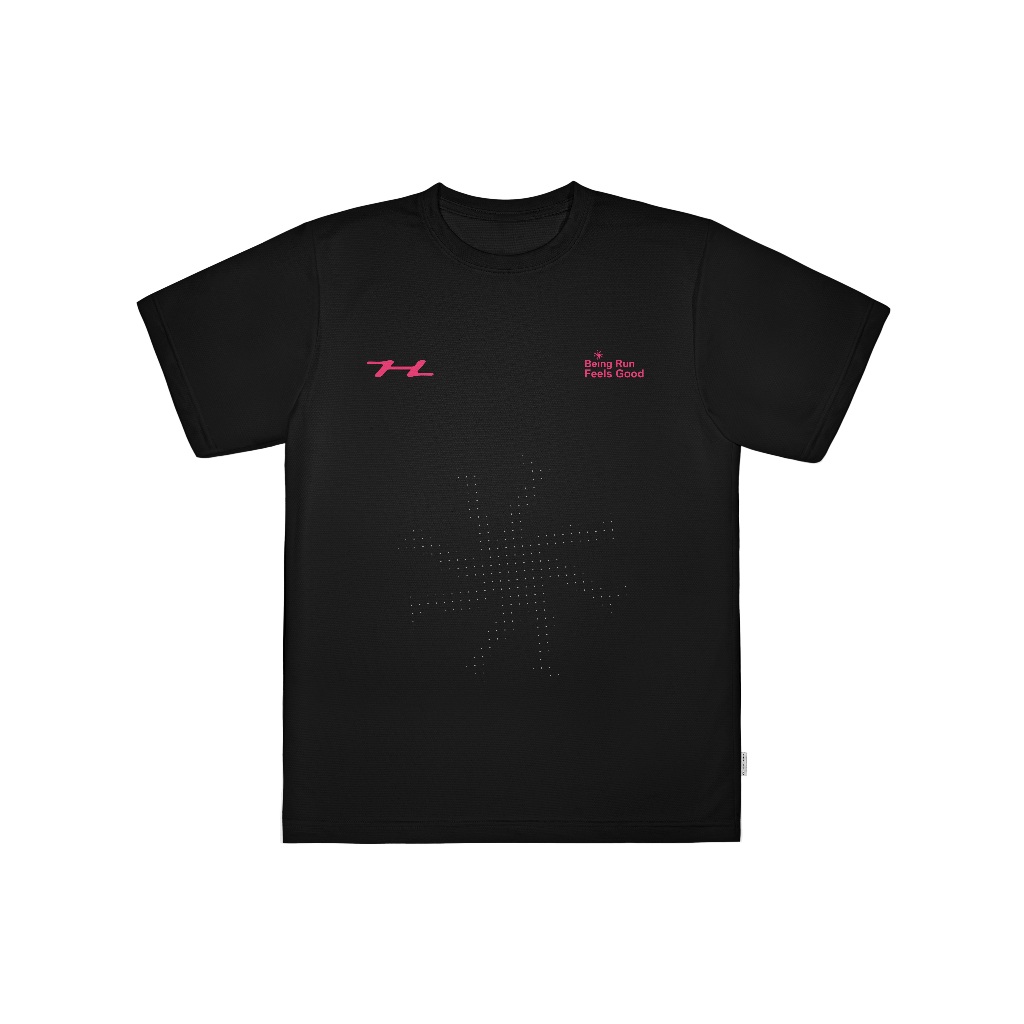 HLWN Running Unisex Short Sleeve Jersey Black - Vienna