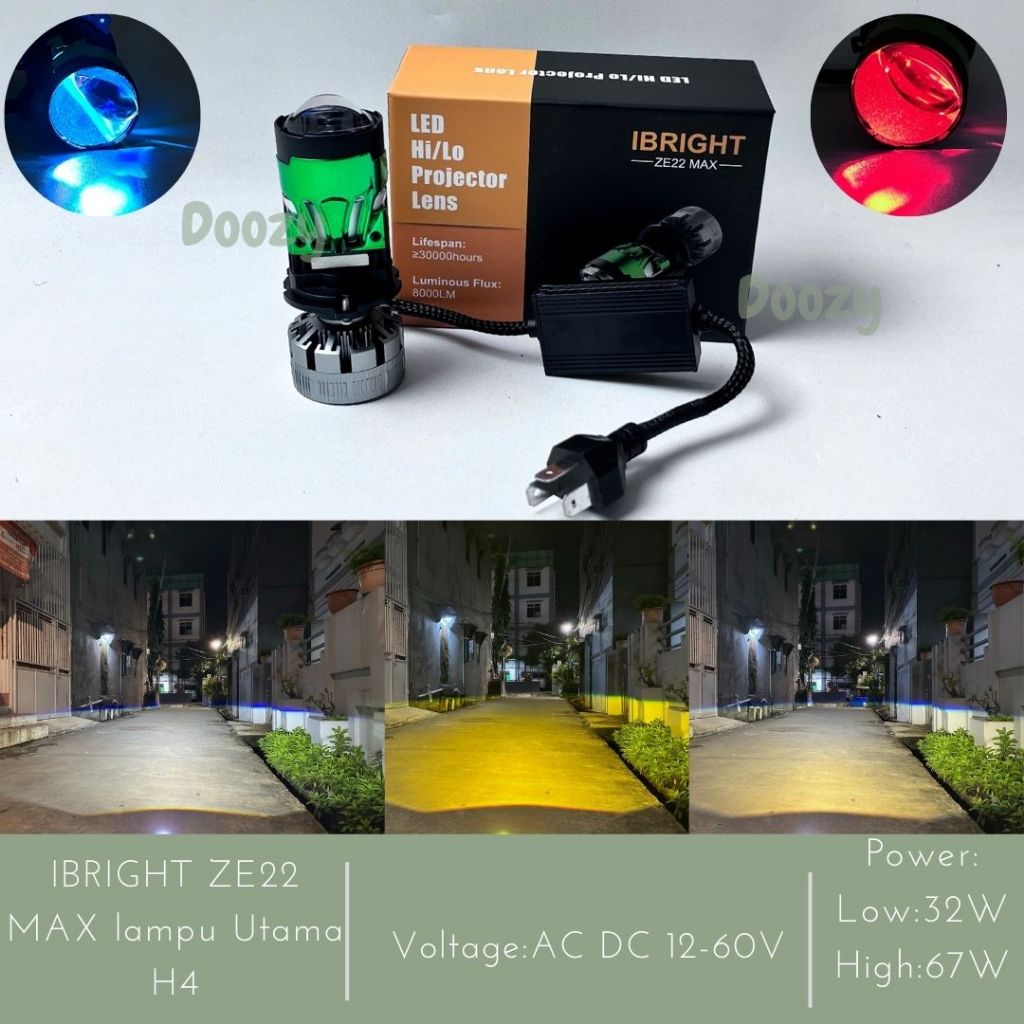 IBRIGHT ZE22 MAX - H4 ไฟหน้า LED