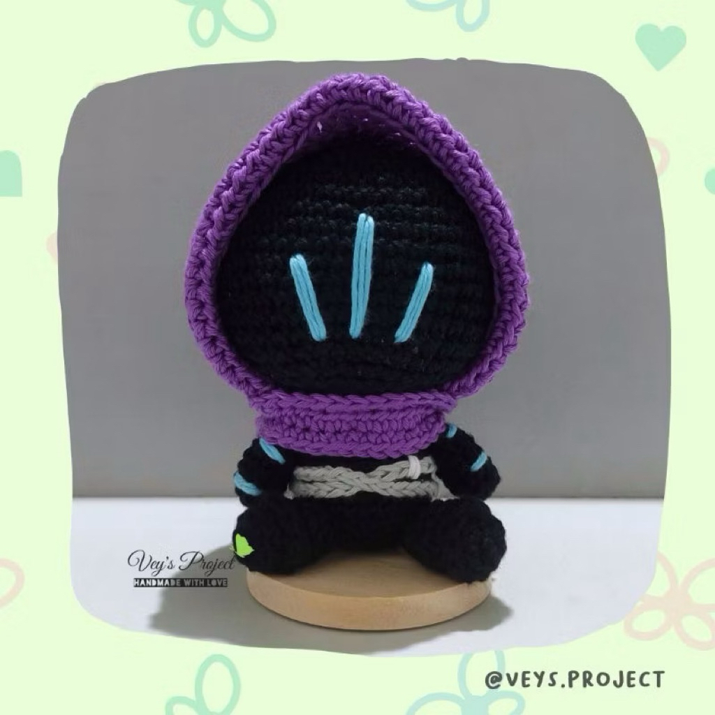 ตุ๊กตาถัก Omen Valorant | Omen Valorant Amigurmi