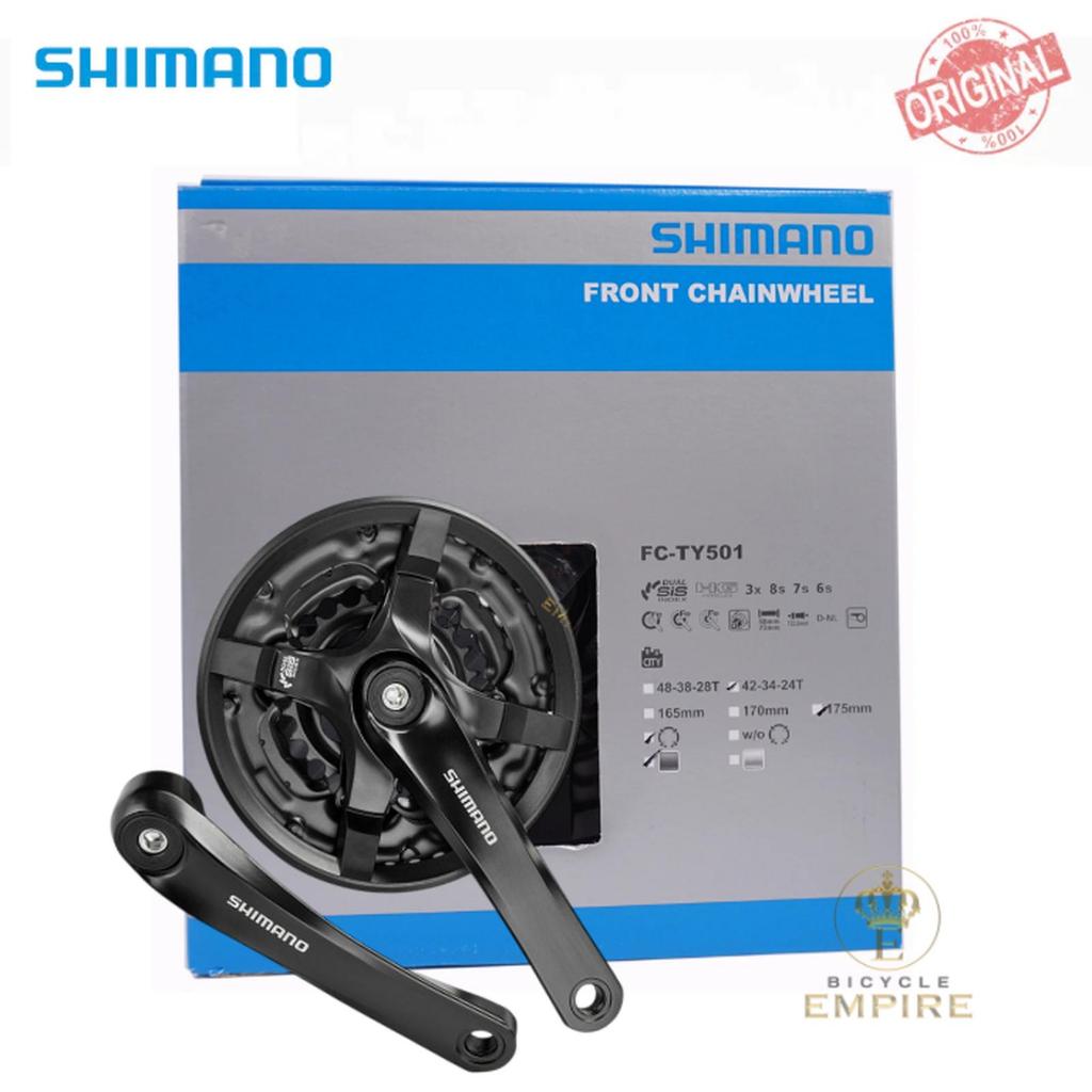 Crank Triple Gear Shimano TY501 42 34 24 T 3 Speed จักรยาน Empire