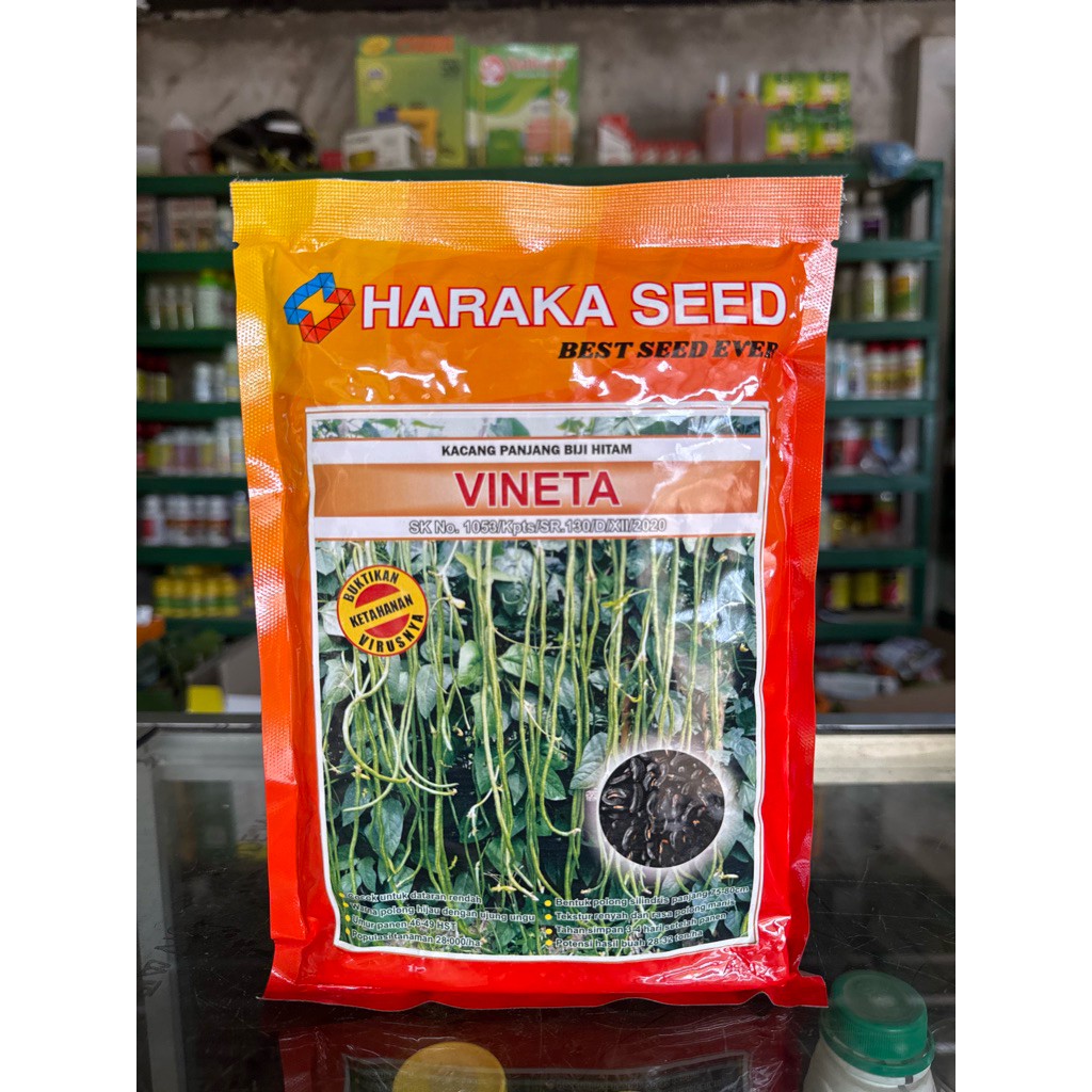 เมล็ดถั่วยาว VINETA 500 กรัม Haraka Seed Long Bean Black Seeds