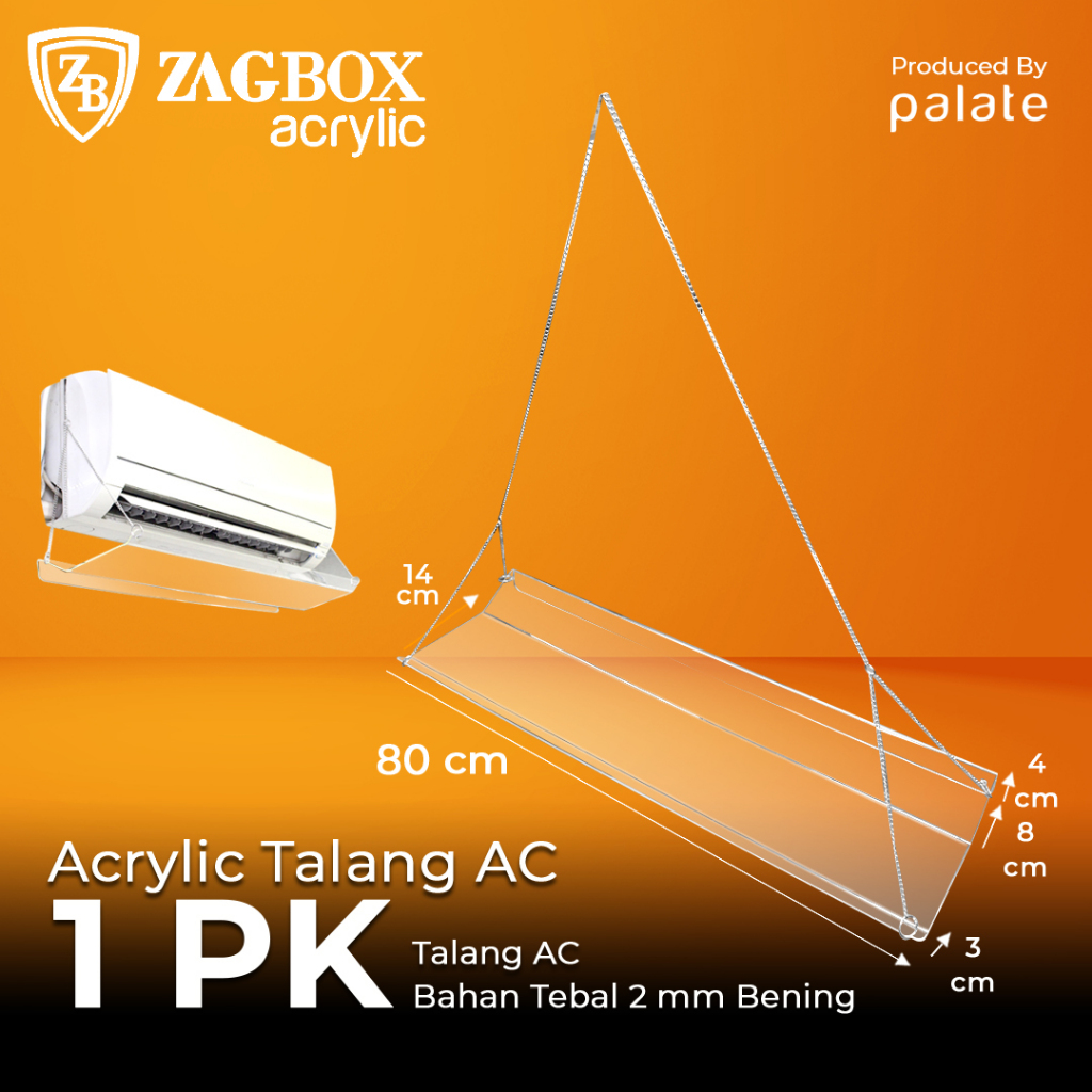 1PK AC BLOW RETAINER ACRYLIC / 1PK AC GTTER 2MM THICKNESS