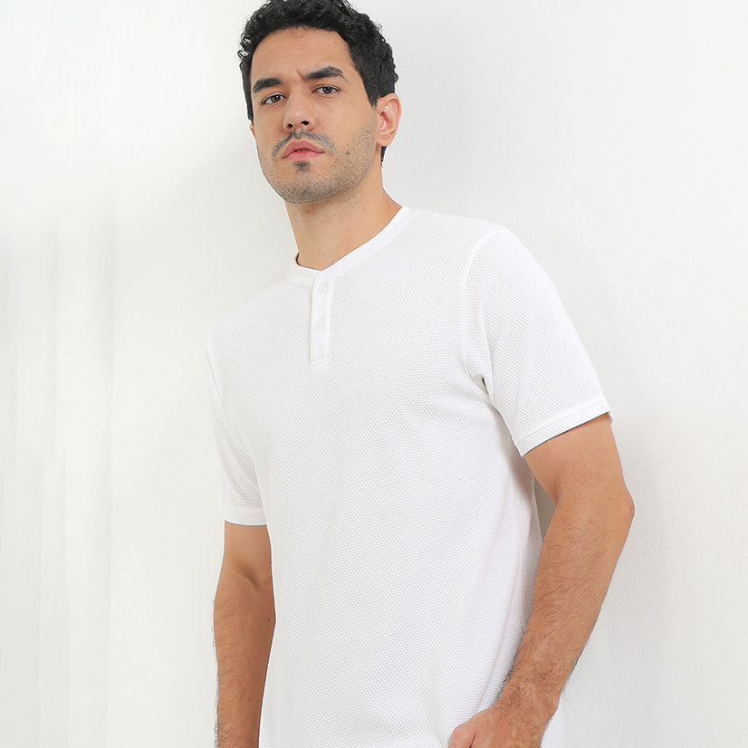 เสื้อ Henley คอปก Henley - AEROCOTTON I062P | Cressida ระดับต่อไป