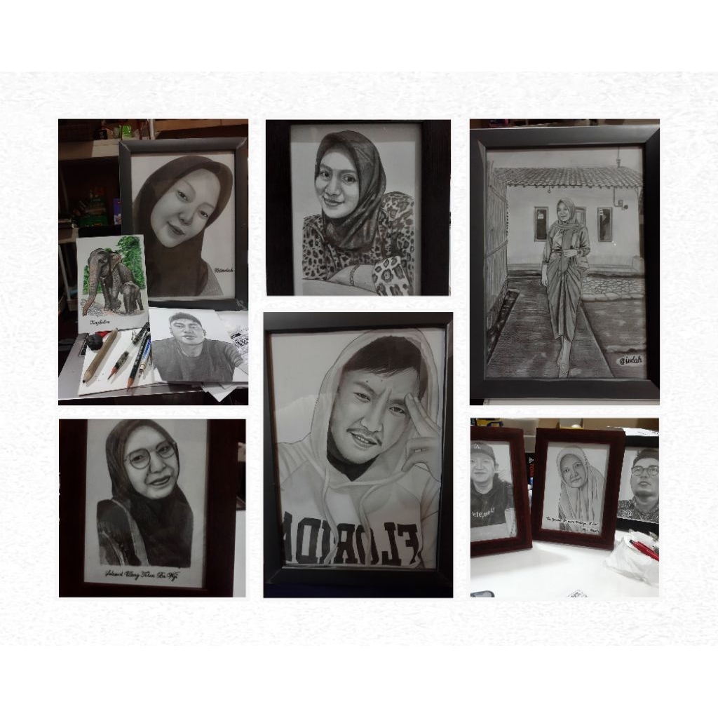 FACE SKETCH + A4 FRAME