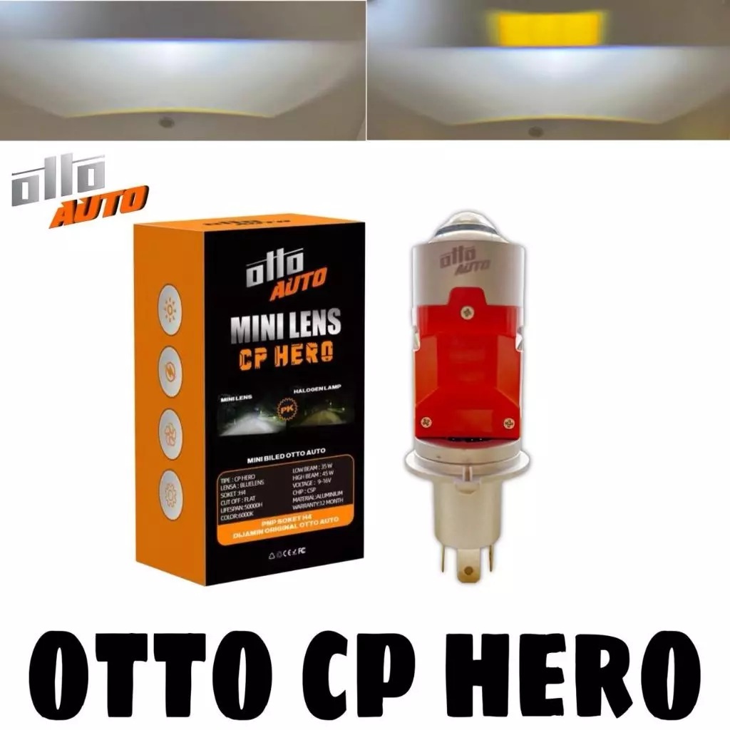 OTTO AUTO CP-HERO MINI LENS SOCKET H4 HEADLAMP PNP