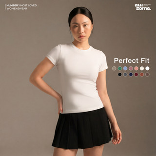 Awsome Perfect Fit Women's Basic Top Fitted Tshirt