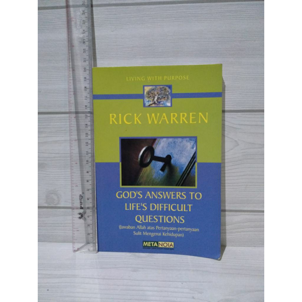 คําตอบของพระเจ้าสู่คําถามที่ยากของชีวิตโดย Rick Warren