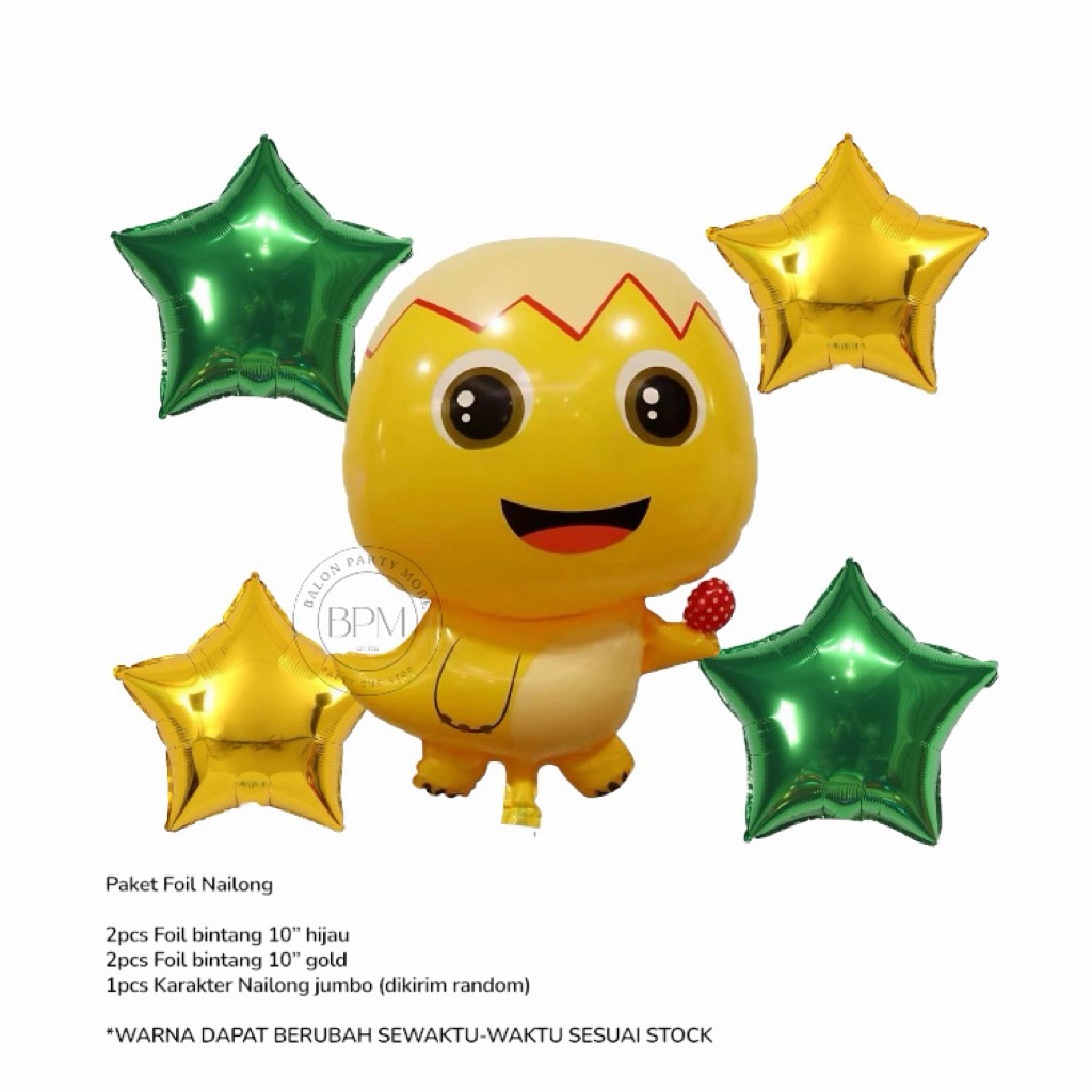(PER ชิ้น) NAILONG FOIL BALLOONS/ NAILONG THEME BALLOONS/ DINO DINOSAUR NAILONG/ DRAGON NAILONG