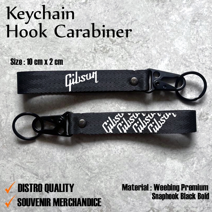 GANTUNGAN GIBSON KEYCHAIN - GIBSON GUITAR KEYCHAIN - GIBSON GUITAR CARABION - พวงกุญแจ GUIT