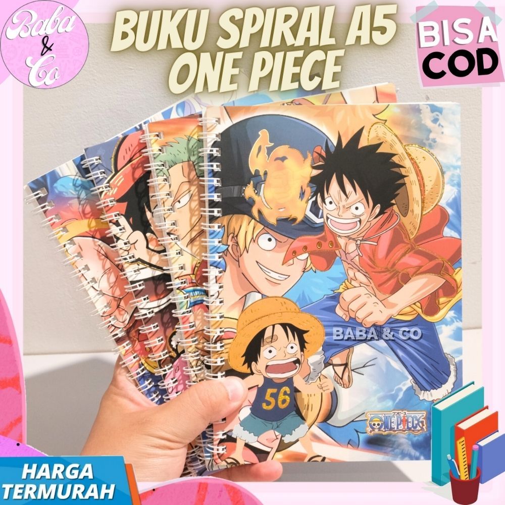 A5 ONE PIECE น่ารัก UNIQUE โน๊ตบุ๊ค A5 SPIRAL BOOK ONE PIECE LUFFY SPIRAL BOOK A5 โน๊ตบุ๊ค A5 ONE PI