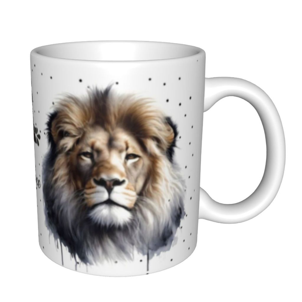 แก้วกาแฟสีน้ํา Lion King พร้อมคําคมสร้างแรงบันดาลใจ คอลเลกชันแก้วดีไซน์ไม่ซ้ําใคร