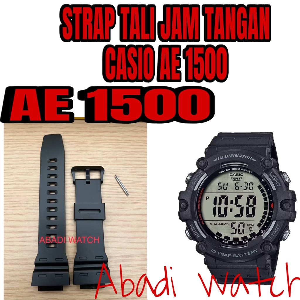 สายนาฬิกา Casio AE 1500 AE1500 Casio DW-291H WS-1700 สายนาฬิกา