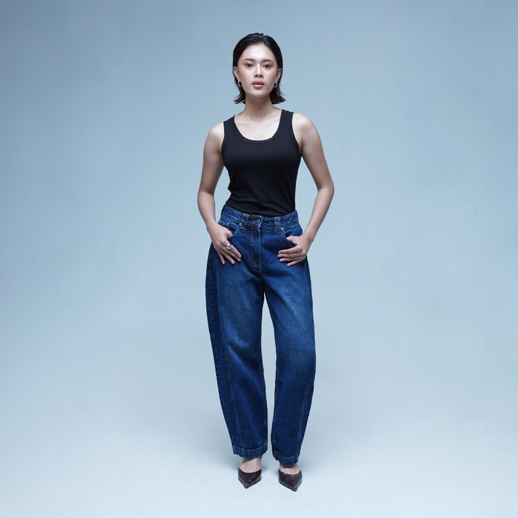ดาเล | Edden Denim Barrel Pants | Barrel Jeans | กางเกงบาร์เรล | กางเกงขายาวผู้หญิง บาร์เรล