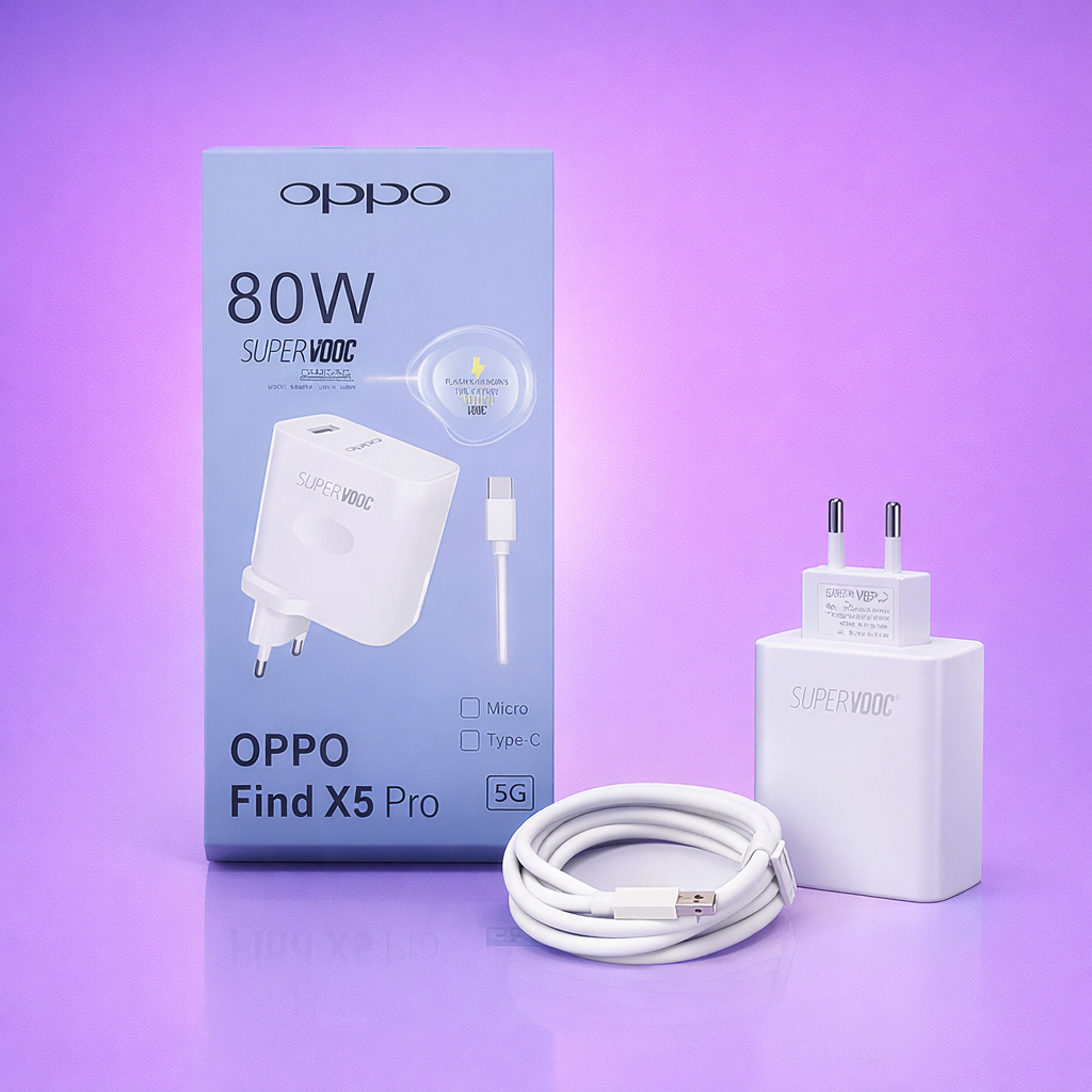 TRAVEL CHARGER OPPO 80W CHARGER OPPO FIND x5 Pro CHARGER android x6 Micro Type C
