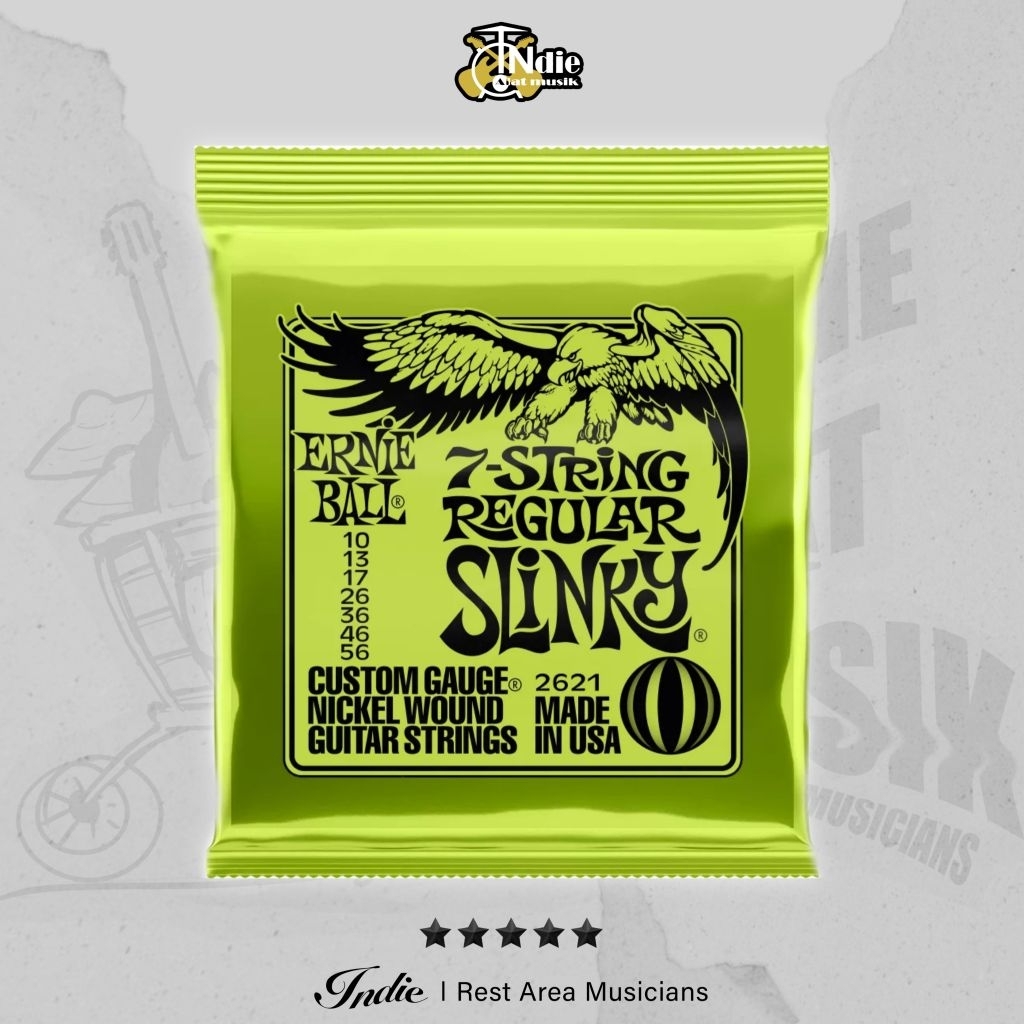 Ernie Ball Regular Slinky 7 สายกีตาร์ไฟฟ้า 10-56 2621
