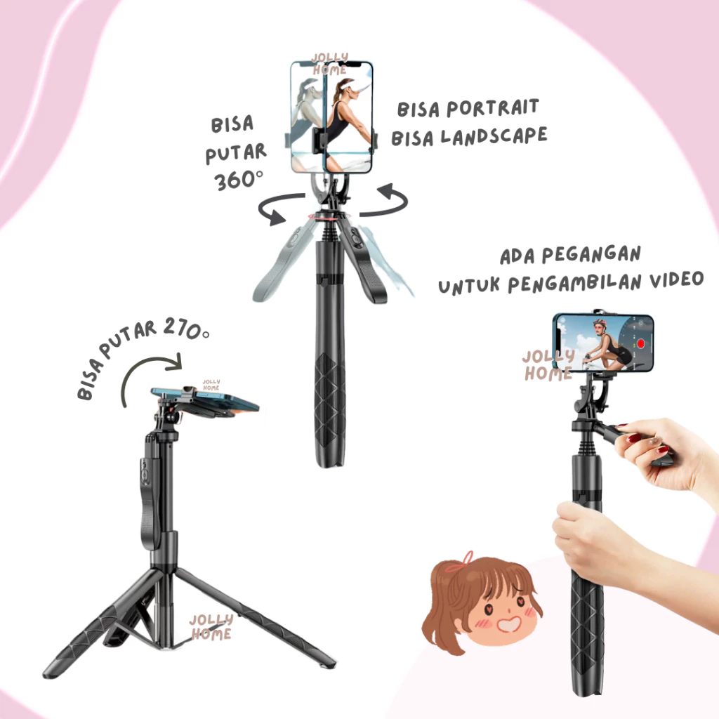 Selfie Stick ขาตั้งกล้อง F16 1.54M LED / ขาตั้งกล้อง L16 1.65M ขาตั้งกล้องบลูทูธพร้อมไฟ LED Selfie M