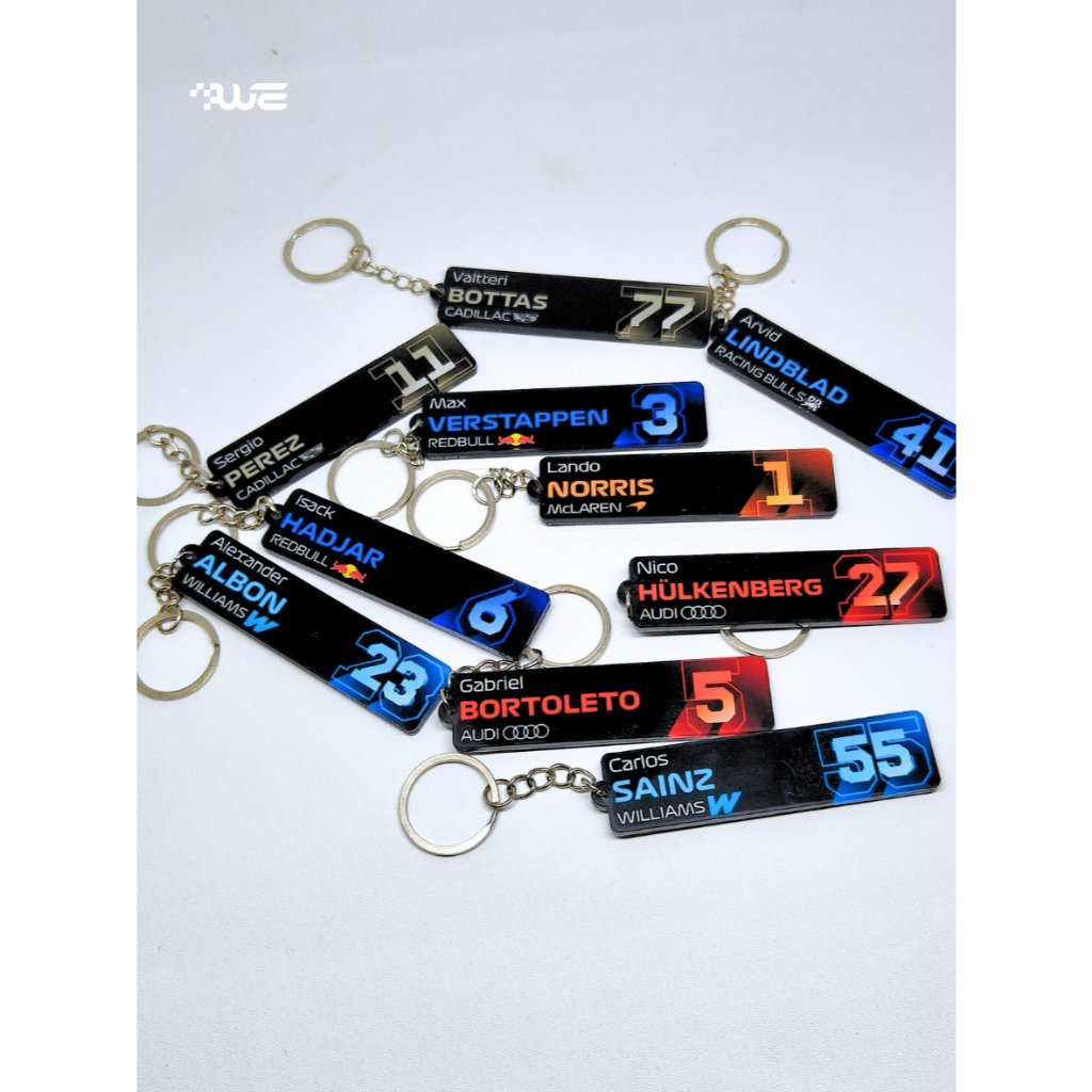 2026 FORMULA 1 SEASON DRIVER KEYCHAINS