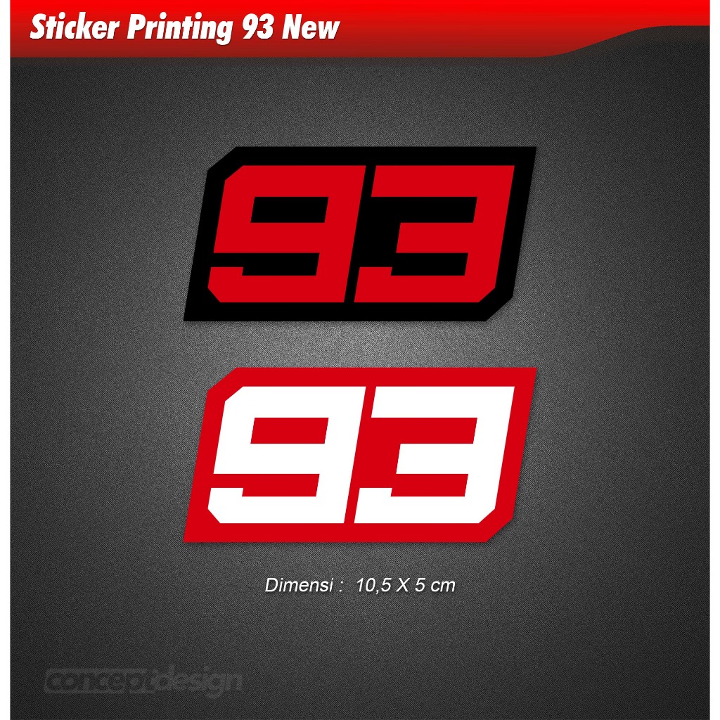 สติ๊กเกอร์พิมพ์ MM 93 ใหม่