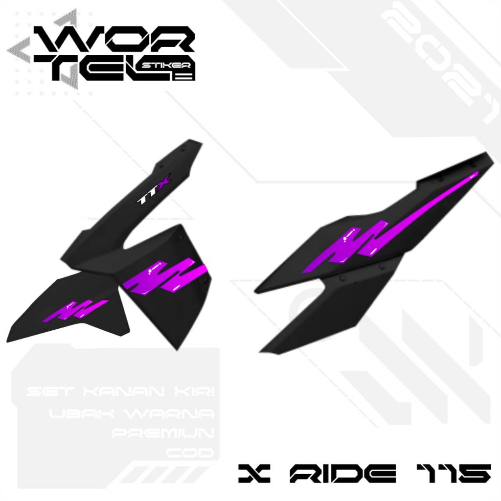 Striping X Ride 115 - สติ๊กเกอร์ใส X Ride Retro Vol 2 (ตัดแล้ว)