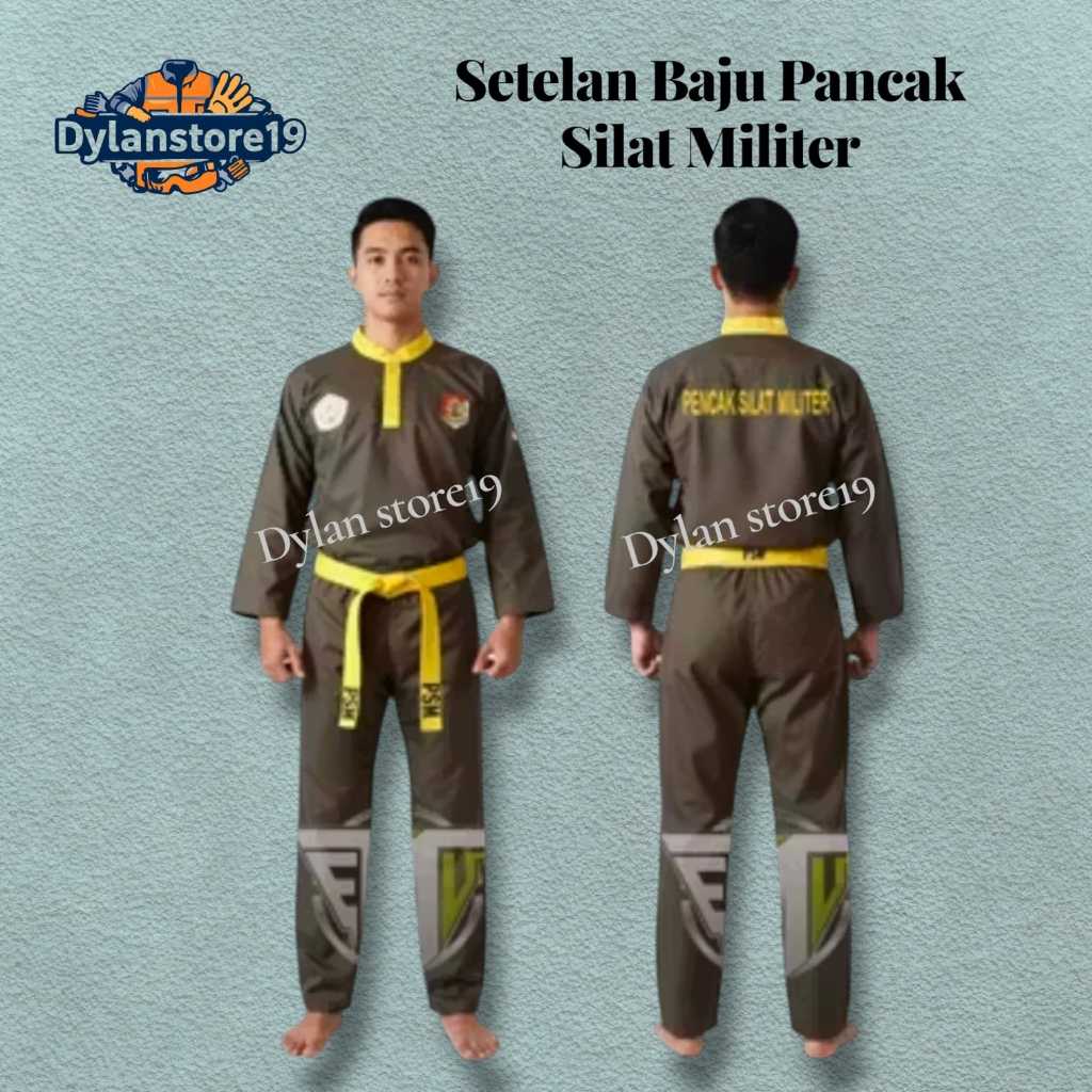 ชุดเสื้อผ้า PENCAK SILAT PRODUCTION/MILITARY PENCAK SILALT UNIFORM (PSM) + EMBROIDERY
