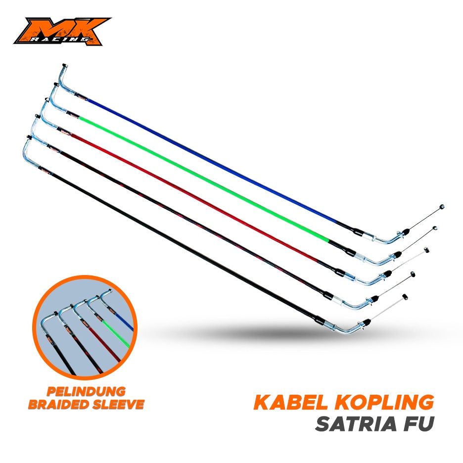 MK Racing สายคลัตช์ Fiber Motif Brided Sleeve Satria FU