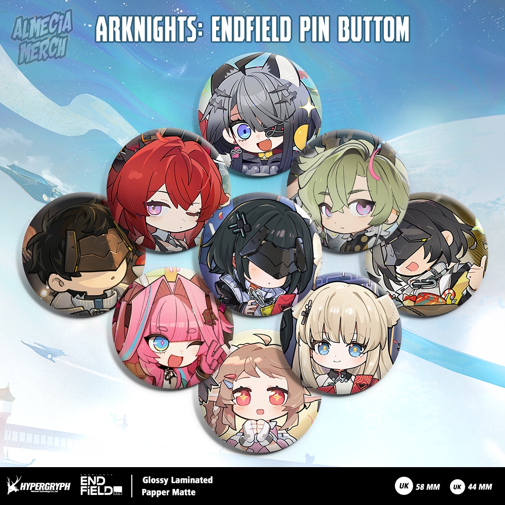 Arknights Pin: เข็มกลัด Endfield Pin Arknights Endfield pin buttom