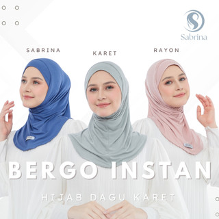 SABRINA - Bergo Hijab Sport Dagu Karet Tencel Lentur Stretchy
