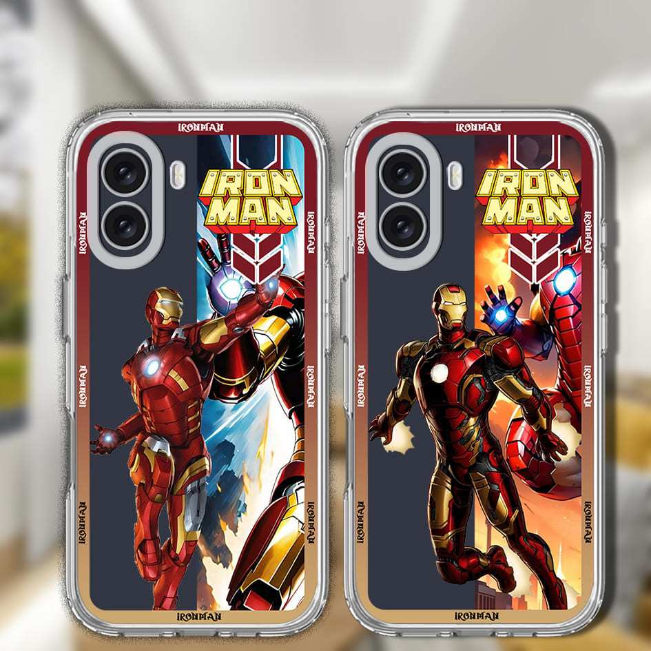 เคสใสสําหรับ Poco F8 PRO F8 ULTRA C85 C75 C71 C65 F4 X5 F5 X6 F6 X7 F7 M4 M5 M6 PRO IRONMAN [SK045] 