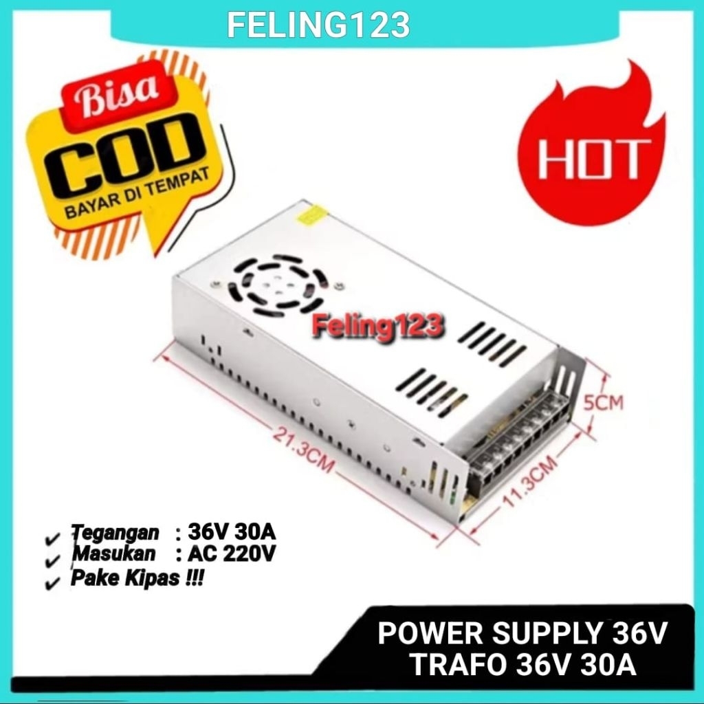 พาวเวอร์ซัพพลาย 36v 30a สวิตชิ่ง PSU 36 โวลต์ 30a