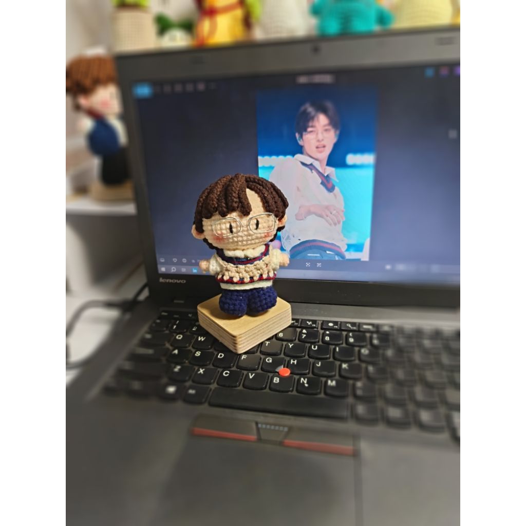 พวงกุญแจ Keonho Cortical |CORTIS CROCHET ตุ๊กตา| Amigurumi ใช้งานได้จริง Keonho