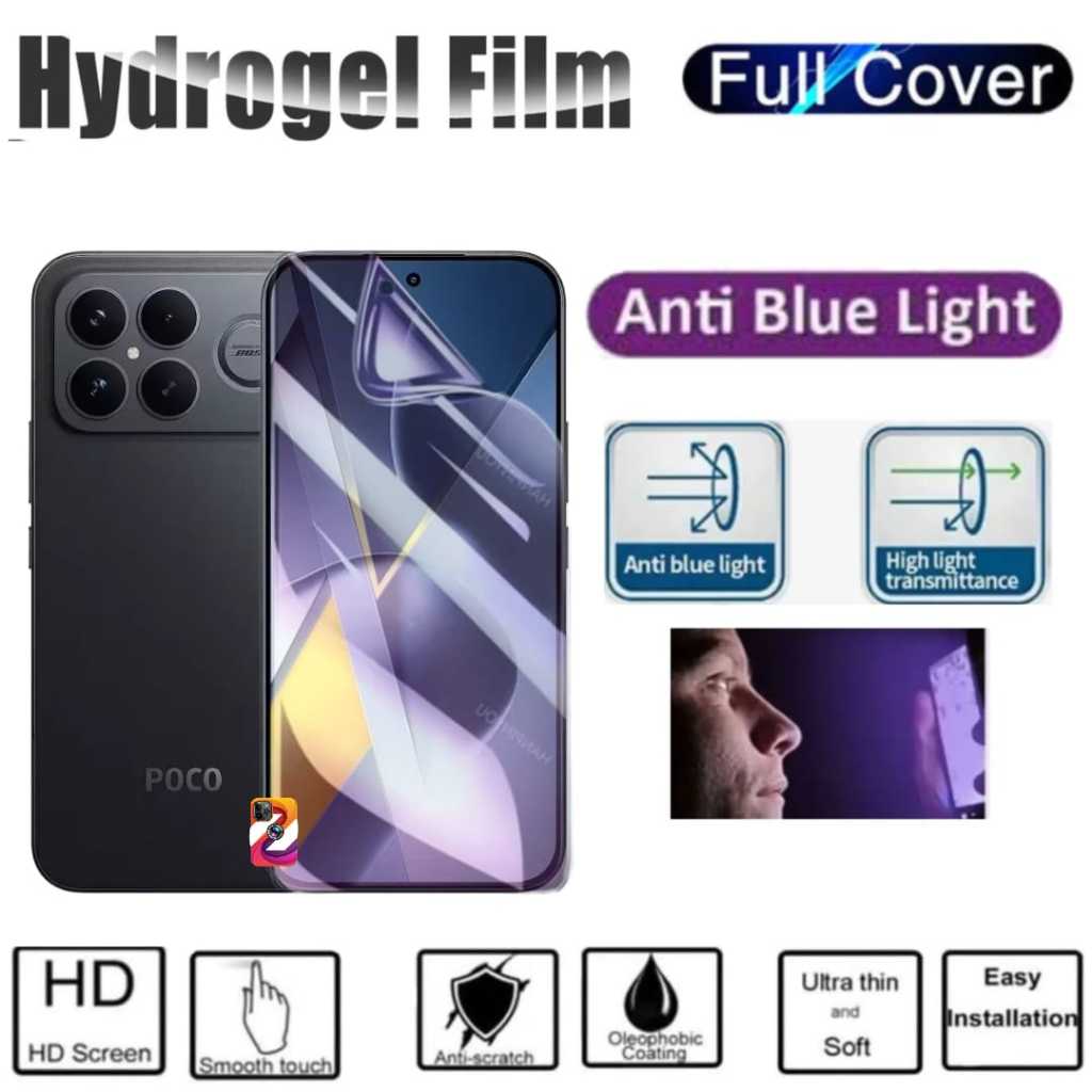 LAYAR HP POCO F8 PRO F8 ULTRA Anti-scratch Hydrogel jelly blue light clear Cellphoneปกป้องหน้าจอ