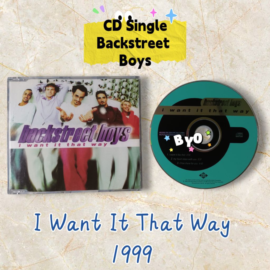 ซีดี Single Backstreet Boys I Want It That Way