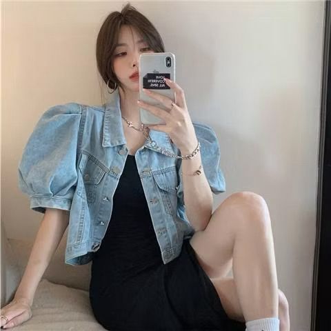 HANA DENIM SHIRT / DENIM CROPPED JEANS 2979