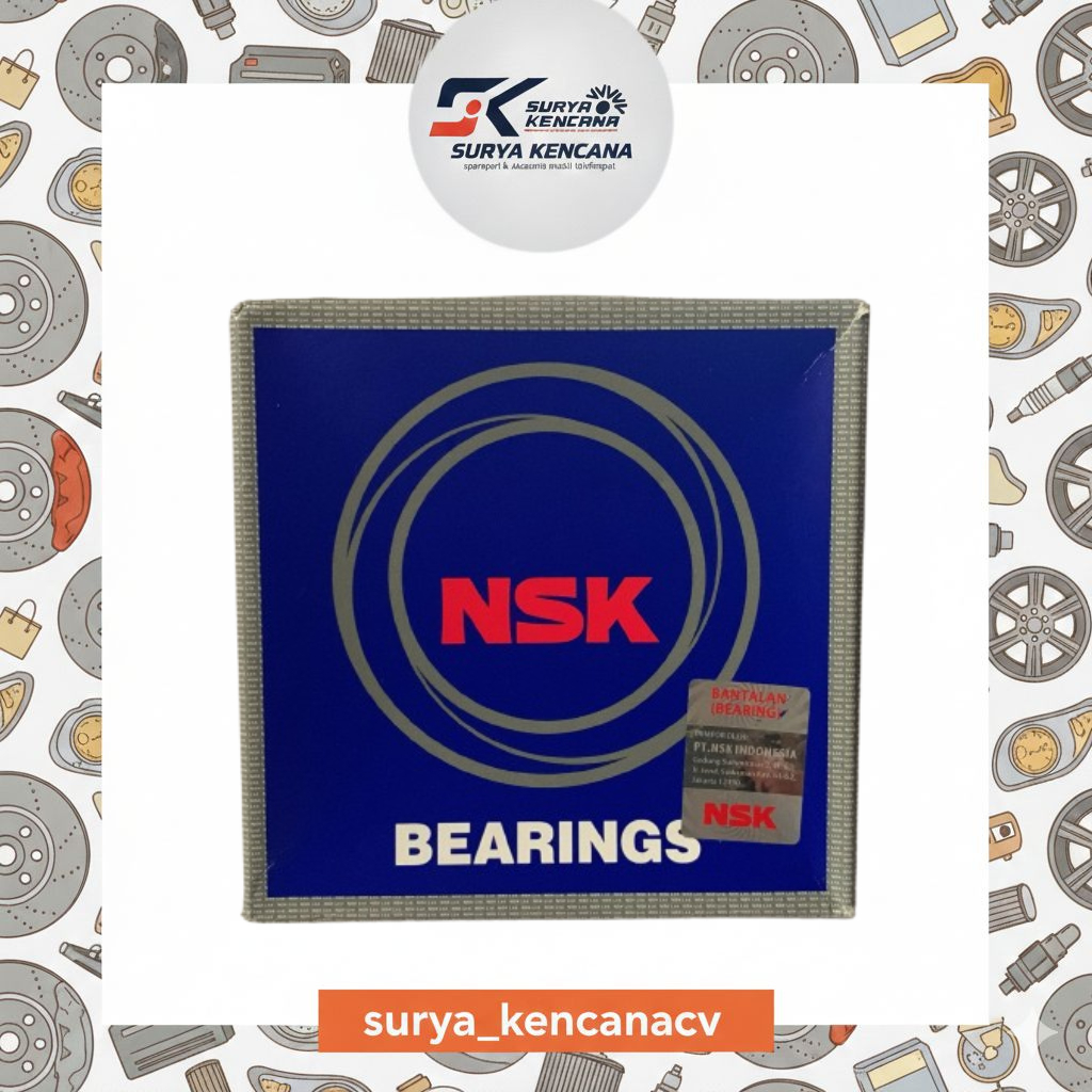 LAKER/LAHER/BEARING 6207 DD,2RS,LLU,2NSE GENERAL 35X72X17 ORIGINAL NSK JP 031669