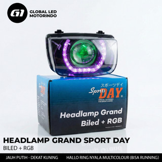 SPORTS DAY Headlamp GRAND Biled RGB Lampu Reflektor LED SET Shroud Honda Astrea Legenda Impresa