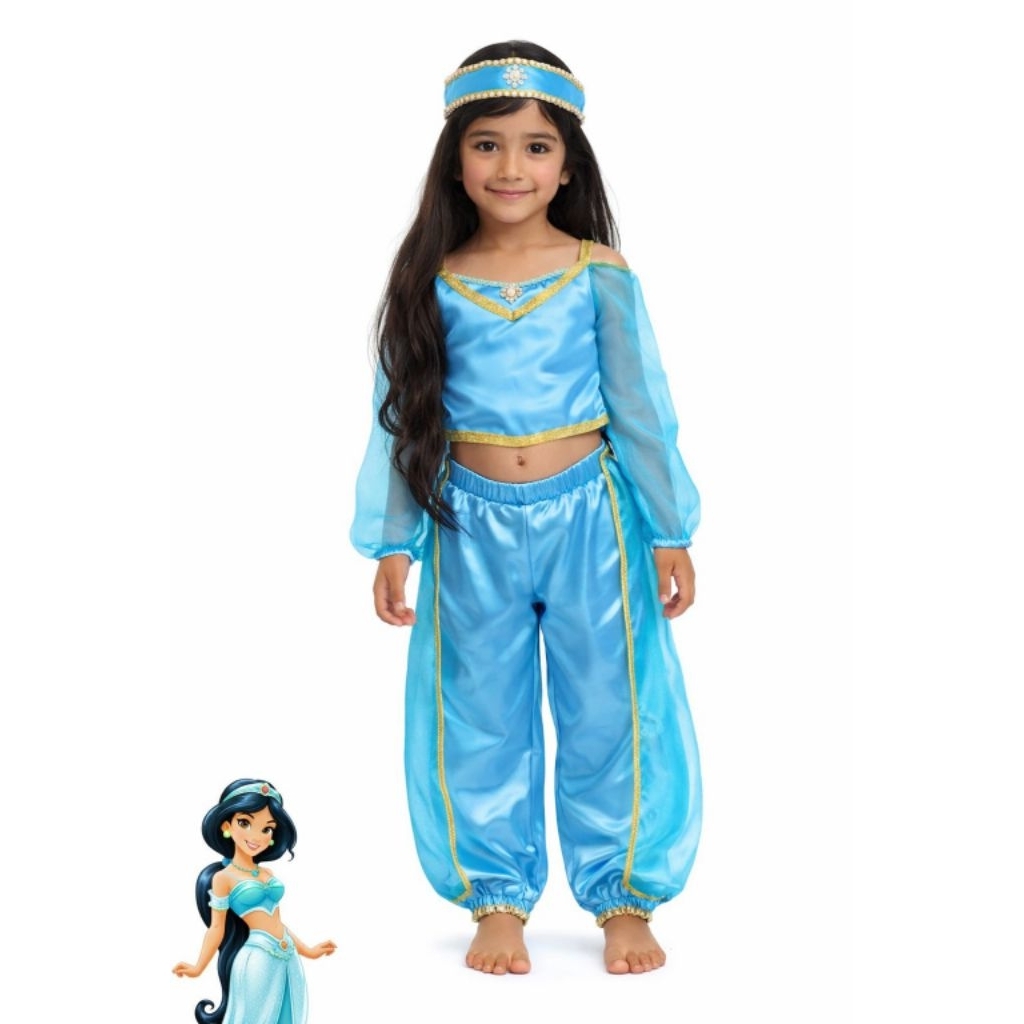 BAJUANAKUNIK / JASMINE COSTUME / CARNIVAL COSTUME / GIRLS SUIT / CHILDRENS PAWAI COSTUME
