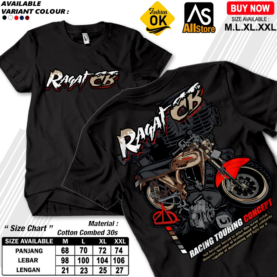 V149 Cb kenmake เสื้อยืด cb ผู้ชายผู้หญิง รุ่นสีดํา