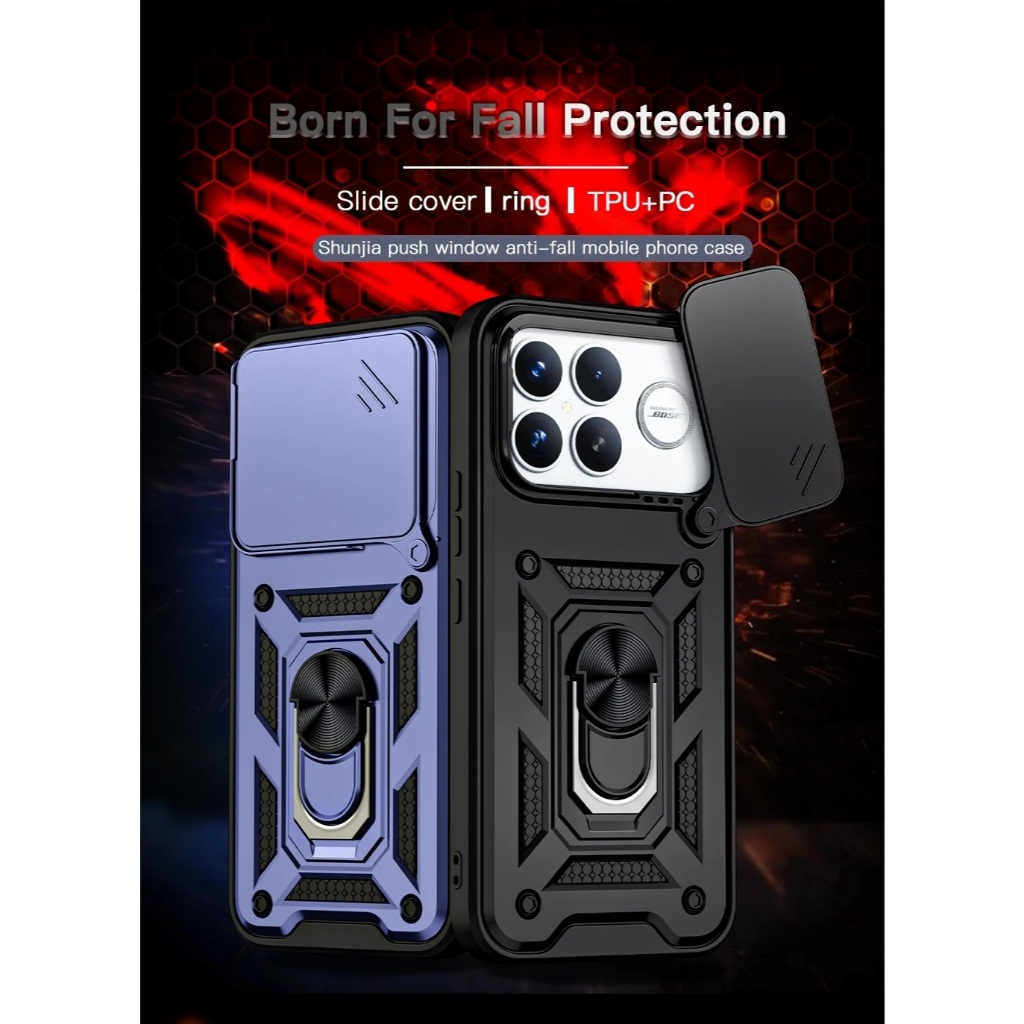 เคส Poco F8 Pro - F8 Ultra 5G Softcase SLIDE ARMOR ป้องกันกล้องเคส Hp Poco F8 Pro - F8 Ultra 5G