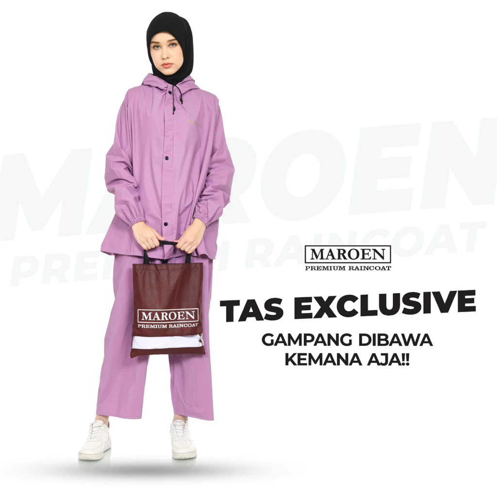ชุดกันฝน MAROEN เสื้อและกางเกง PVC 0.25 สำหรับผู้หญิงและผู้ชาย thumbnail 7