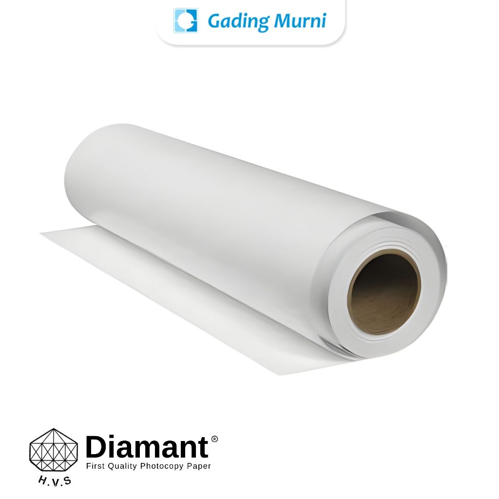 HVS PAPER ROLL PLOTTER 80 GRAM DIAMANT A0 A1 A2 WHITE PAPER PRINT PHOTOCOPY